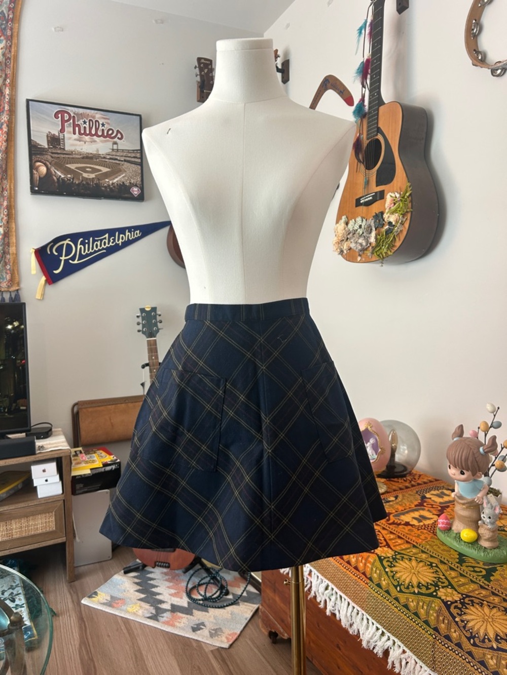 Urban Outfitters Silence + Noise Plaid Mini Skirt